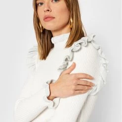 Rinascimento Γυναίκες Πλεκτά Φορέματα Φόρεμα υφασμάτινο CFM0010441003 Λευκό Slim Fit -Rinascimento Εκπτώσεις unnamed file 1018