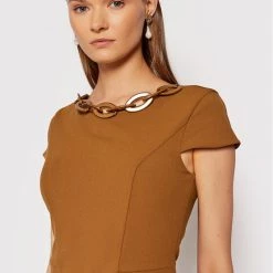 Rinascimento Γυναίκες Κοκτέιλ Φορέματα Φόρεμα κοκτέιλ CFC0105031003 Καφέ Regular Fit -Rinascimento Εκπτώσεις unnamed file 1068