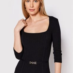 Rinascimento Γυναίκες Πλεκτά Φορέματα Φόρεμα υφασμάτινο CFM0010919003 Μαύρο Slim Fit -Rinascimento Εκπτώσεις unnamed file 107