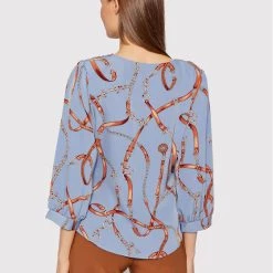 Rinascimento Γυναίκες Μπλουζάκια Μπλουζάκι CFC0018081002 Μπλε Regular Fit -Rinascimento Εκπτώσεις unnamed file 1102