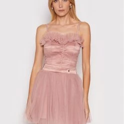 Rinascimento Γυναίκες Κοκτέιλ Φορέματα Φόρεμα κοκτέιλ CFC0104891003 Ροζ Slim Fit