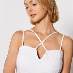 Rinascimento Γυναίκες Καλοκαιρινά Φορέματα Φόρεμα καλοκαιρινό CFC0103741003 Λευκό Regular Fit -Rinascimento Εκπτώσεις unnamed file 1158