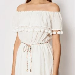 Rinascimento Γυναίκες Καλοκαιρινά Φορέματα Φόρεμα καλοκαιρινό CFC0103455003 Λευκό Regular Fit -Rinascimento Εκπτώσεις unnamed file 1249