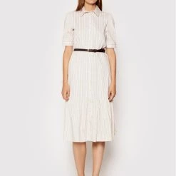 Rinascimento Γυναίκες Φορέματα σε Στυλ Πουκάμισο & Σεμιζιέ Φόρεμα πουκάμισο CFC0103096003 Μπεζ Regular Fit