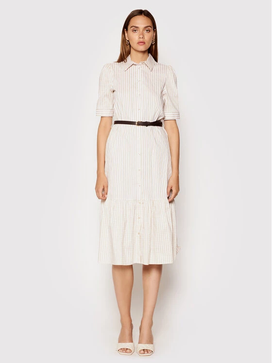 Rinascimento Γυναίκες Φορέματα σε Στυλ Πουκάμισο & Σεμιζιέ Φόρεμα πουκάμισο CFC0103096003 Μπεζ Regular Fit 3 Rinascimento Γυναίκες Φορέματα σε Στυλ Πουκάμισο & Σεμιζιέ Φόρεμα πουκάμισο CFC0103096003 Μπεζ Regular Fit