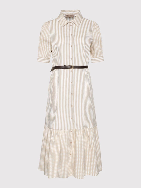 Rinascimento Γυναίκες Φορέματα σε Στυλ Πουκάμισο & Σεμιζιέ Φόρεμα πουκάμισο CFC0103096003 Μπεζ Regular Fit 7 Rinascimento Γυναίκες Φορέματα σε Στυλ Πουκάμισο & Σεμιζιέ Φόρεμα πουκάμισο CFC0103096003 Μπεζ Regular Fit - Image 5