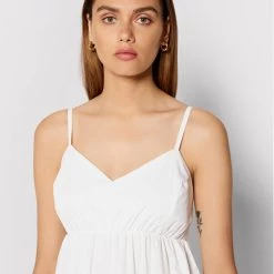 Rinascimento Γυναίκες Καλοκαιρινά Φορέματα Φόρεμα καλοκαιρινό CFC0017921002 Λευκό Relaxed Fit -Rinascimento Εκπτώσεις unnamed file 1319