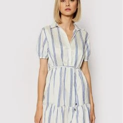 Rinascimento Γυναίκες Καλοκαιρινά Φορέματα Φόρεμα καλοκαιρινό CFC0017919002 Λευκό Regular Fit