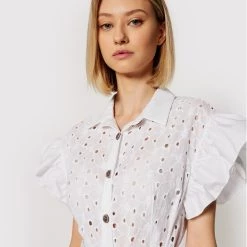 Rinascimento Γυναίκες Φορέματα σε Στυλ Πουκάμισο & Σεμιζιέ Φόρεμα πουκάμισο CFC0017915002 Λευκό Regular Fit -Rinascimento Εκπτώσεις unnamed file 1334