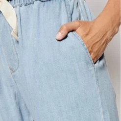 Rinascimento Γυναίκες Υφασμάτινα Παντελόνια Παντελόνι υφασμάτινο CFC0103213003 Μπλε Relaxed Fit -Rinascimento Εκπτώσεις unnamed file 1374