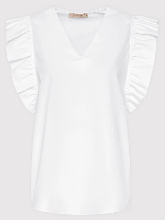 Rinascimento Γυναίκες Μπλουζάκια Μπλουζάκι CFC0103607003 Λευκό Regular Fit 7 Rinascimento Γυναίκες Μπλουζάκια Μπλουζάκι CFC0103607003 Λευκό Regular Fit - Image 5