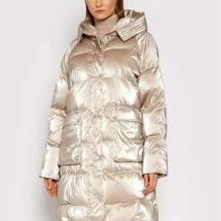 Rinascimento Γυναίκες Χειμωνιάτικα Μπουφάν Μπουφάν πουπουλένιο CFC0102928003 Χρυσό Regular Fit