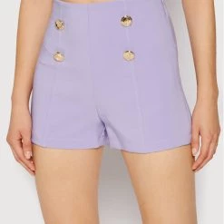 Rinascimento Γυναίκες Υφασμάτινα Σορτς Σορτς υφασμάτινο CFC0103165003 Μωβ Regular Fit