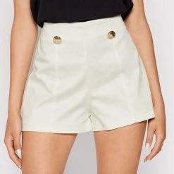 Rinascimento Γυναίκες Υφασμάτινα Σορτς Σορτς υφασμάτινο CFC0103674003 Λευκό Regular Fit