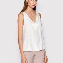 Rinascimento Γυναίκες Tops Τοπ CFC0110586003 Λευκό Regular Fit