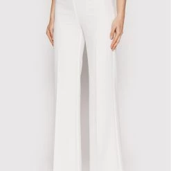 Rinascimento Γυναίκες Υφασμάτινα Παντελόνια Παντελόνι υφασμάτινο CFC0108678003 Λευκό Regular Fit