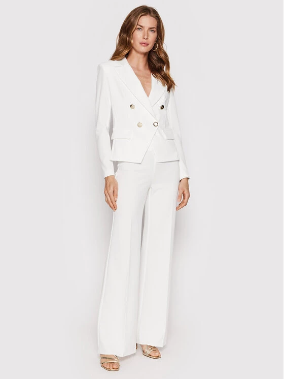 Rinascimento Γυναίκες Υφασμάτινα Παντελόνια Παντελόνι υφασμάτινο CFC0108678003 Λευκό Regular Fit 4 Rinascimento Γυναίκες Υφασμάτινα Παντελόνια Παντελόνι υφασμάτινο CFC0108678003 Λευκό Regular Fit - Image 2