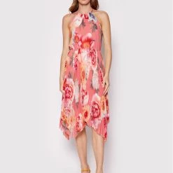 Rinascimento Γυναίκες Καλοκαιρινά Φορέματα Φόρεμα καλοκαιρινό CFC0109410003 Ροζ Regular Fit