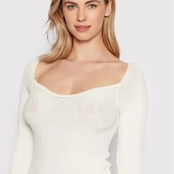 Rinascimento Γυναίκες Πλεκτά Φορέματα Φόρεμα υφασμάτινο CFM0010711003 Λευκό Slim Fit -Rinascimento Εκπτώσεις unnamed file 1667