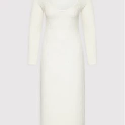 Rinascimento Γυναίκες Πλεκτά Φορέματα Φόρεμα υφασμάτινο CFM0010711003 Λευκό Slim Fit -Rinascimento Εκπτώσεις unnamed file 1668