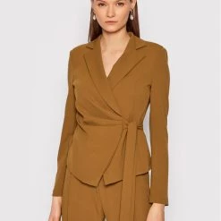 Rinascimento Γυναίκες Σακάκια & Μπλέιζερ Μπλέιζερ CFC0105858003 Καφέ Regular Fit