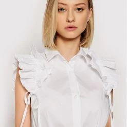 Rinascimento Γυναίκες Φορέματα σε Στυλ Πουκάμισο & Σεμιζιέ Φόρεμα πουκάμισο CFC0017910002 Λευκό Regular Fit -Rinascimento Εκπτώσεις unnamed file 1734