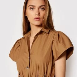 Rinascimento Γυναίκες Καθημερινά Φορέματα Φόρεμα καθημερινό CFC0017900002 Καφέ Regular Fit -Rinascimento Εκπτώσεις unnamed file 1739