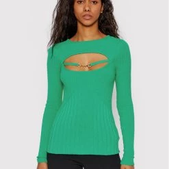 Rinascimento Γυναίκες Πουλόβερ CFM0010755003 Πράσινο Slim Fit