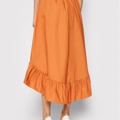 Rinascimento Γυναίκες Φούστα Midi CFC0103584003 Πορτοκαλί Regular Fit -Rinascimento Εκπτώσεις unnamed file 1789