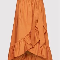 Rinascimento Γυναίκες Φούστα Midi CFC0103584003 Πορτοκαλί Regular Fit -Rinascimento Εκπτώσεις unnamed file 1791