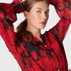 Rinascimento Γυναίκες Καθημερινά Φορέματα Φόρεμα καθημερινό CFC0111381003 Κόκκινο Regular Fit -Rinascimento Εκπτώσεις unnamed file 1866