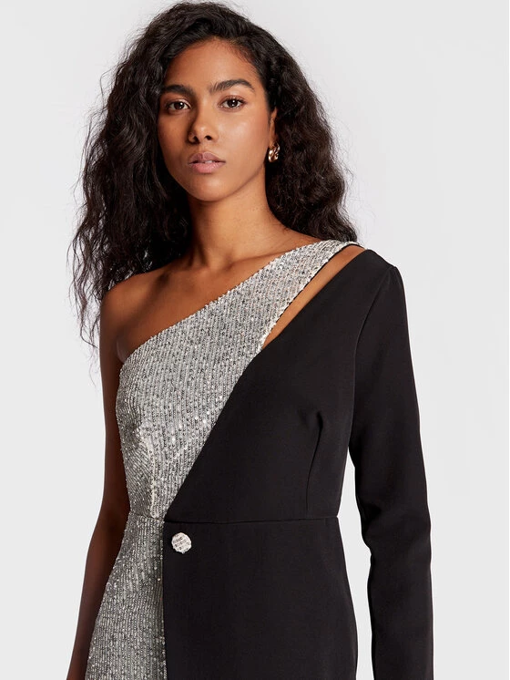 Rinascimento Γυναίκες Κοκτέιλ Φορέματα Φόρεμα κοκτέιλ CFC0110173003 Μαύρο Regular Fit 6 Rinascimento Γυναίκες Κοκτέιλ Φορέματα Φόρεμα κοκτέιλ CFC0110173003 Μαύρο Regular Fit - Image 4