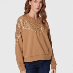 Rinascimento Γυναίκες Μπλούζες Μπλούζα CFC0109868003 Μπεζ Regular Fit