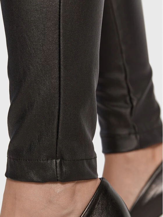 Rinascimento Γυναίκες Δερμάτινα Παντελόνια Παντελόνι από απομίμηση δέρματος CFC0110200003 Μαύρο Slim Fit 7 Rinascimento Γυναίκες Δερμάτινα Παντελόνια Παντελόνι από απομίμηση δέρματος CFC0110200003 Μαύρο Slim Fit - Image 5