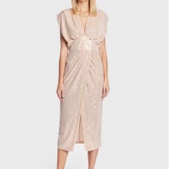 Rinascimento Γυναίκες Κοκτέιλ Φορέματα Φόρεμα κοκτέιλ CFC0110461003 Ροζ Regular Fit