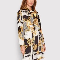 Rinascimento Γυναίκες Καθημερινά Φορέματα Φόρεμα καθημερινό CFC0110573003 Μαύρο Regular Fit