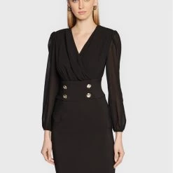 Rinascimento Γυναίκες Κοκτέιλ Φορέματα Φόρεμα κοκτέιλ CFC0111068003 Μαύρο Regular Fit