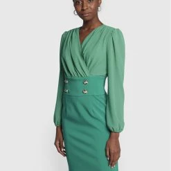 Rinascimento Γυναίκες Κοκτέιλ Φορέματα Φόρεμα κοκτέιλ CFC0111068003 Πράσινο Regular Fit