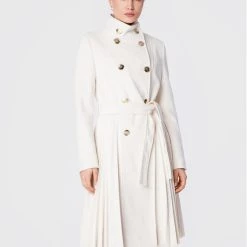 Rinascimento Γυναίκες Μεταβατικά Παλτά Παλτό μεταβατικό CFC0111067003 Εκρού Regular Fit