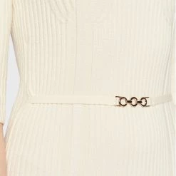 Rinascimento Γυναίκες Πλεκτά Φορέματα Φόρεμα υφασμάτινο CFM0010919003 Εκρού Slim Fit -Rinascimento Εκπτώσεις unnamed file 2328