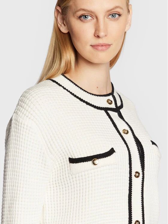 Rinascimento Γυναίκες Ζακέτες Ζακέτα CFM0010891003 Λευκό Regular Fit 6 Rinascimento Γυναίκες Ζακέτες Ζακέτα CFM0010891003 Λευκό Regular Fit - Image 4