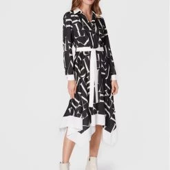 Rinascimento Γυναίκες Καθημερινά Φορέματα Φόρεμα καθημερινό CFC0110485003 Μαύρο Regular Fit