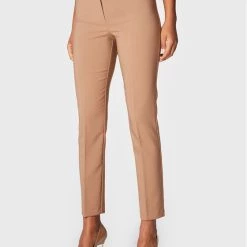 Rinascimento Γυναίκες Υφασμάτινα Παντελόνια Παντελόνι υφασμάτινο CFC0110515003 Καφέ Slim Fit