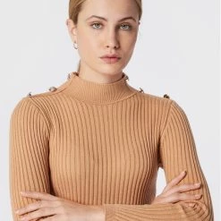 Rinascimento Γυναίκες Πουλόβερ CFM0010955003 Μπεζ Slim Fit -Rinascimento Εκπτώσεις unnamed file 2383