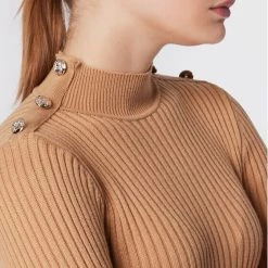 Rinascimento Γυναίκες Πουλόβερ CFM0010955003 Μπεζ Slim Fit -Rinascimento Εκπτώσεις unnamed file 2384