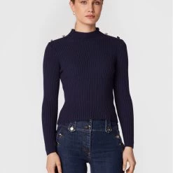 Rinascimento Γυναίκες Πουλόβερ CFM0010955003 Σκούρο μπλε Slim Fit