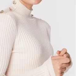 Rinascimento Γυναίκες Πουλόβερ CFM0010955003 Εκρού Slim Fit -Rinascimento Εκπτώσεις unnamed file 2394