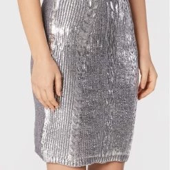 Rinascimento Γυναίκες Φούστες Pencil Φούστα Pencil CFM0010950003 Γκρι Regular Fit