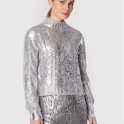 Rinascimento Γυναίκες Πουλόβερ CFM0010948003 Γκρι Regular Fit