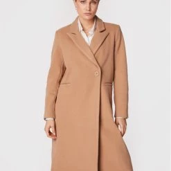 Rinascimento Γυναίκες Μεταβατικά Παλτά Παλτό μεταβατικό CFC0110621003 Καφέ Regular Fit